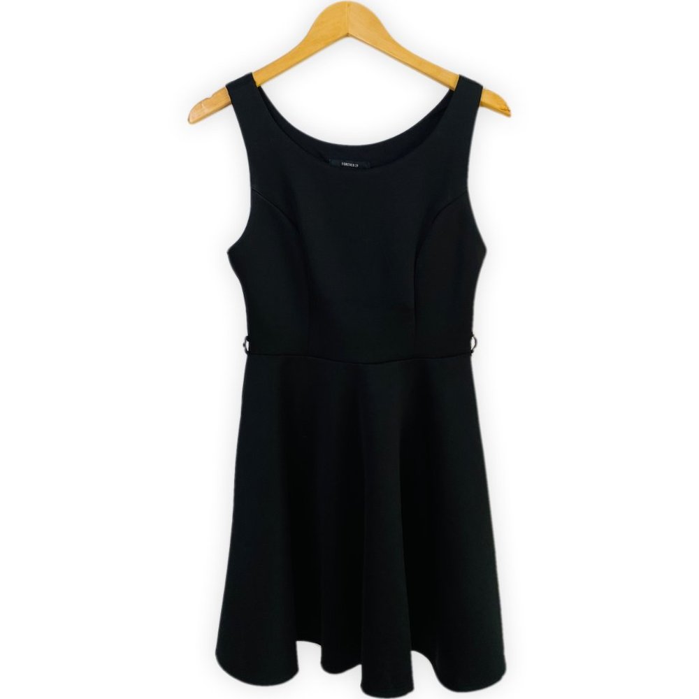Fit and Flare Black Dress Size S - Picture 8 of 9